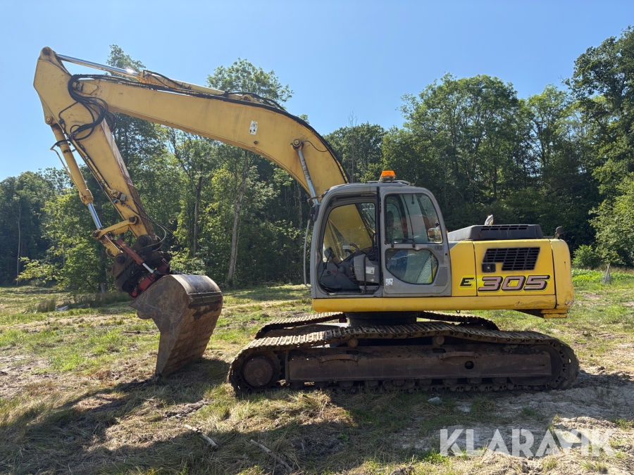Grävmaskin New Holland E305LC med rotator & planeringsskopa