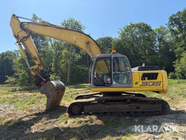Grävmaskin New Holland E305LC med rotator & planeringsskopa