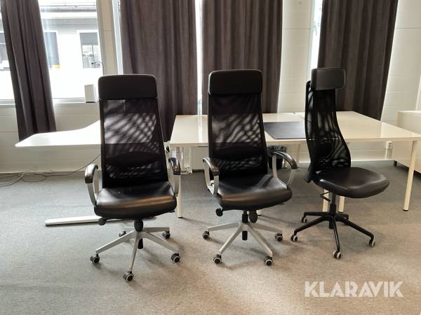 Kontorsmöbler skrivbord och stolar