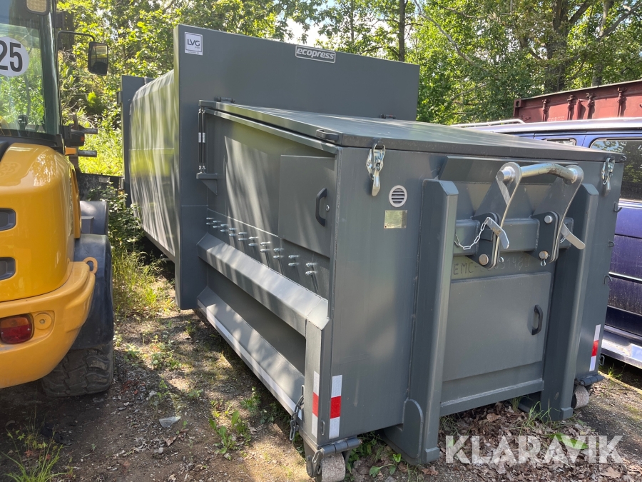 Sopkomprimator LVG Mega RAL7053 Med styrskenor