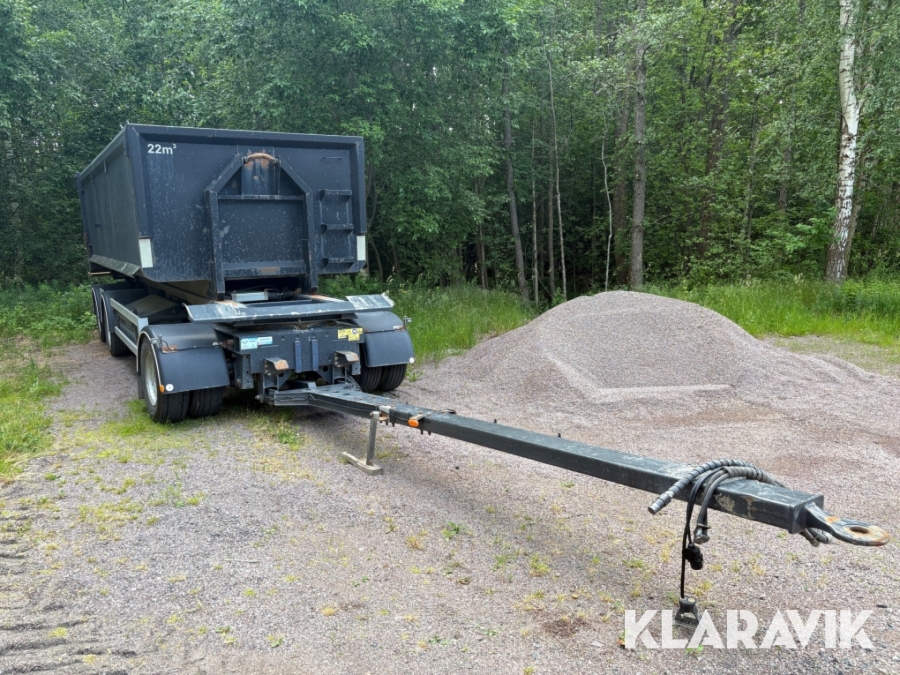 Containersläp med topp ISTRAIL PKW-186/8I