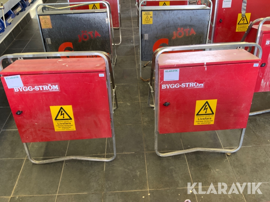 Byggplatscentral Elskåp Malmbergs Bygg-ström u632, Södertälj
