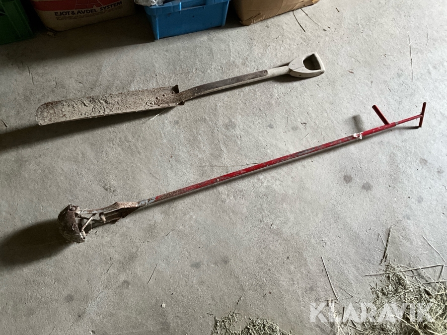 Kloakskopa och spade