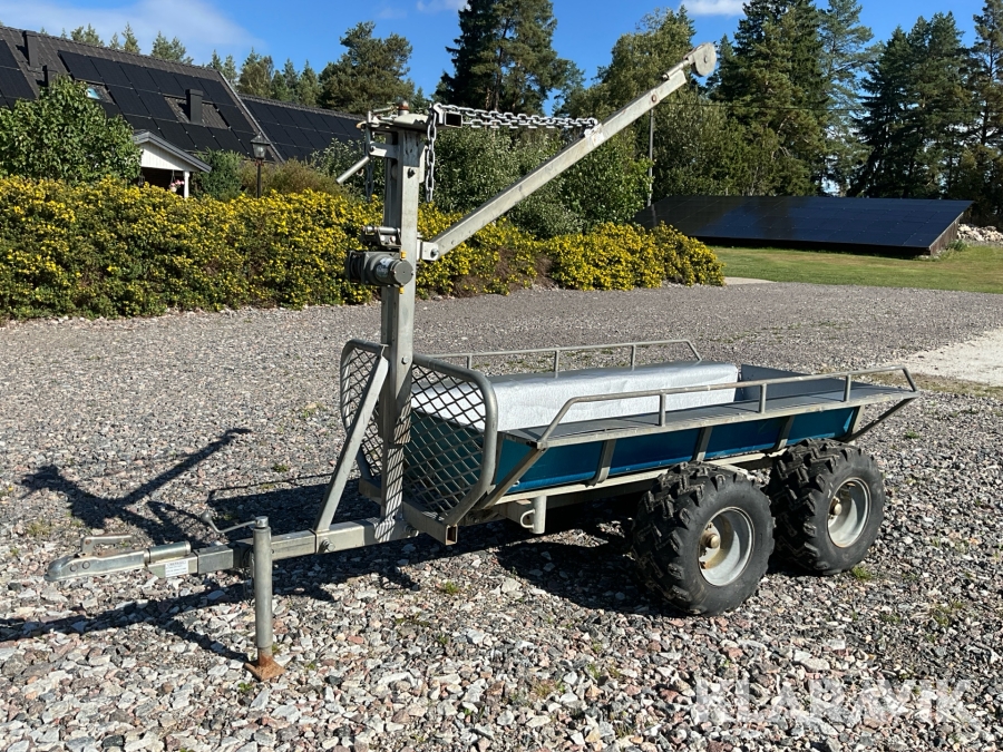 Skogsvagn ATV med tippbart flak