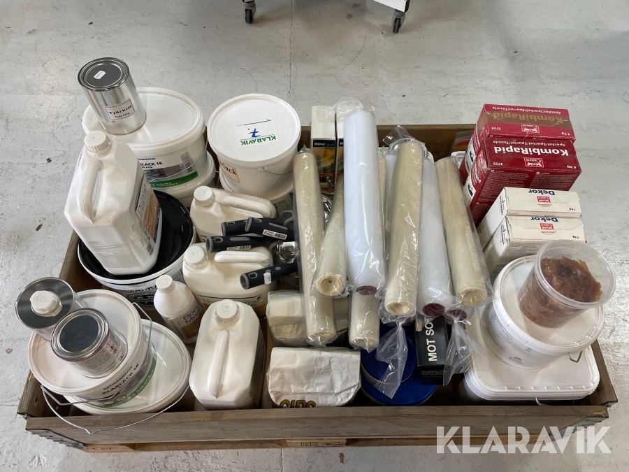 Måleriutrustning stort parti