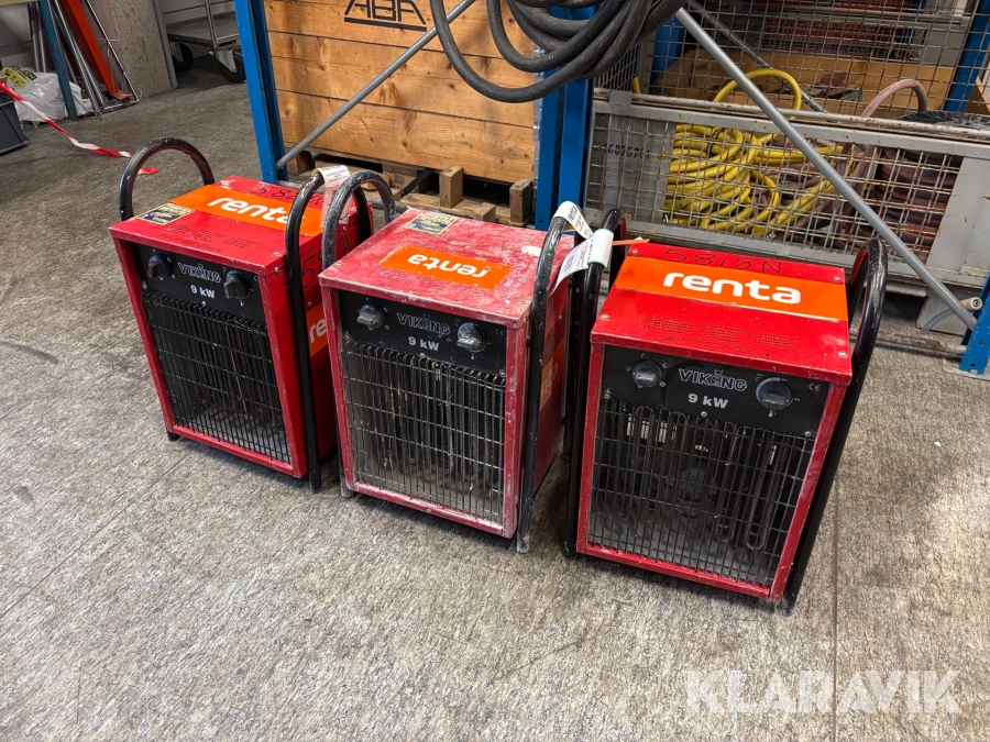 Värmefläktar Viking 1600 3st