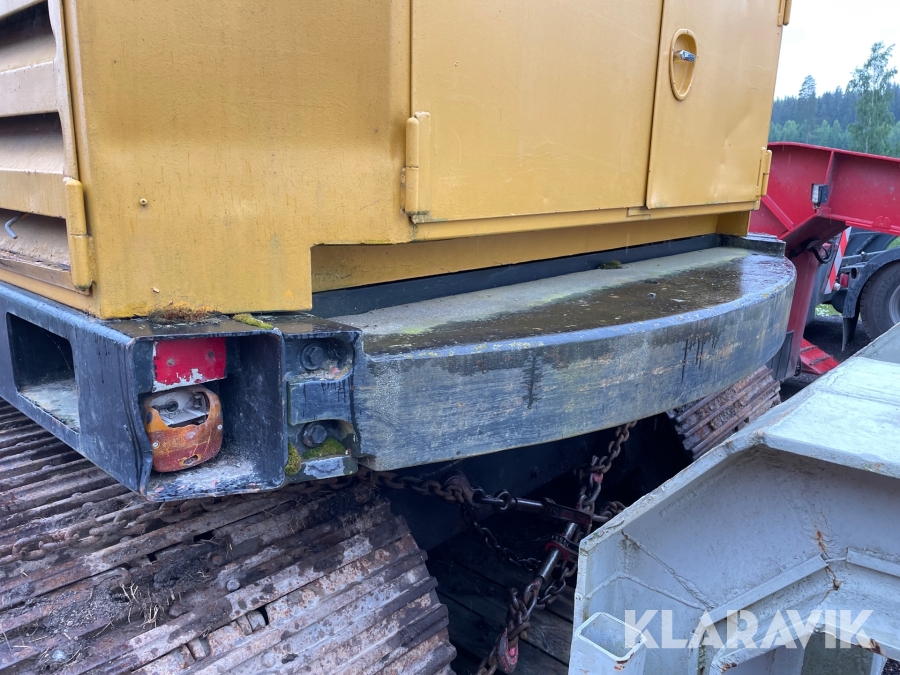 Grävmaskin Åkerman H7B med maskintrailer