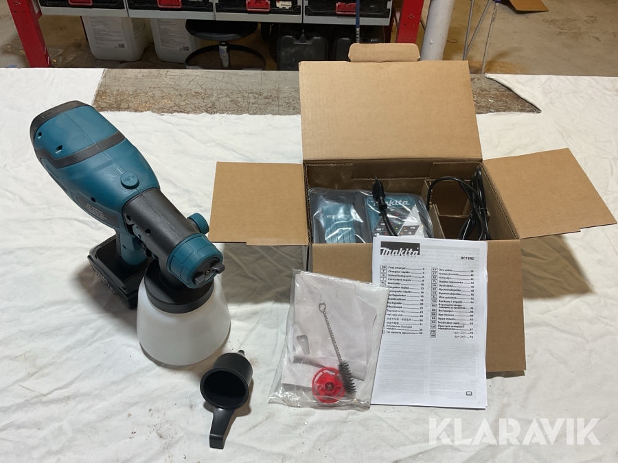 Färgspruta med makita batteri Hotloop / Makita 18V