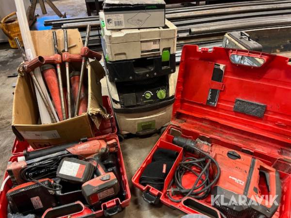 Betongborrpaket Hilti och Festool