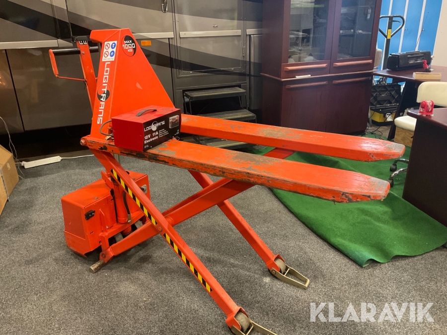 Elektrisk Höglyftande handtruck/ arbetsbänk Logitrans EHL 1000/3