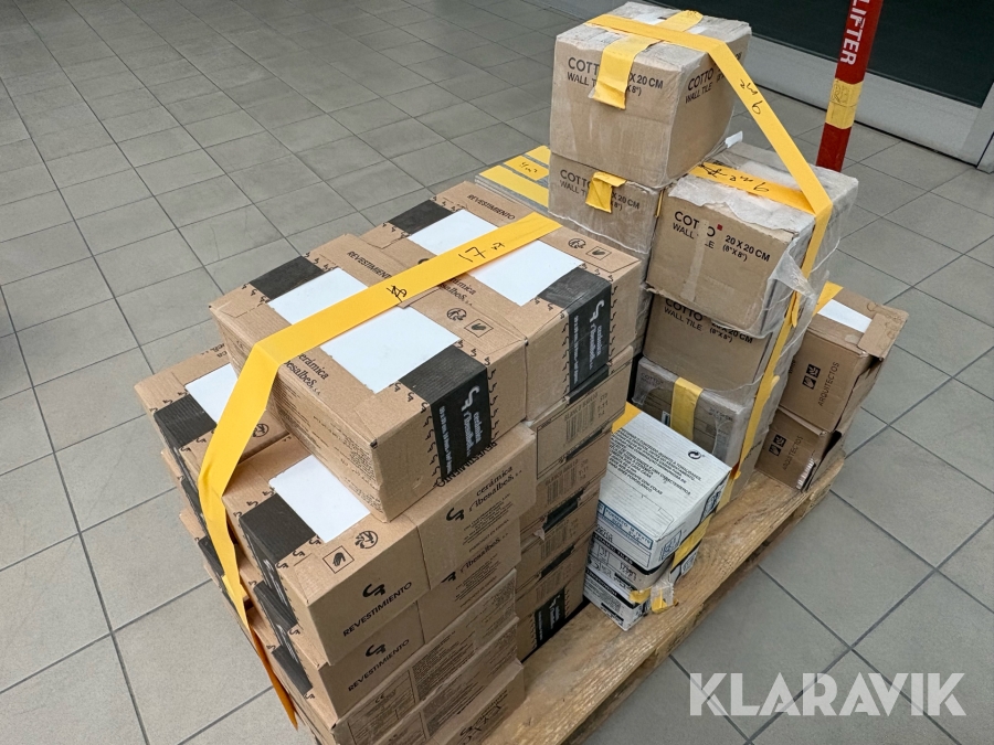 Pall med diverse kakel & klinkers