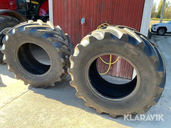 2st traktordäck Michelin Mach x bib 600/65R28