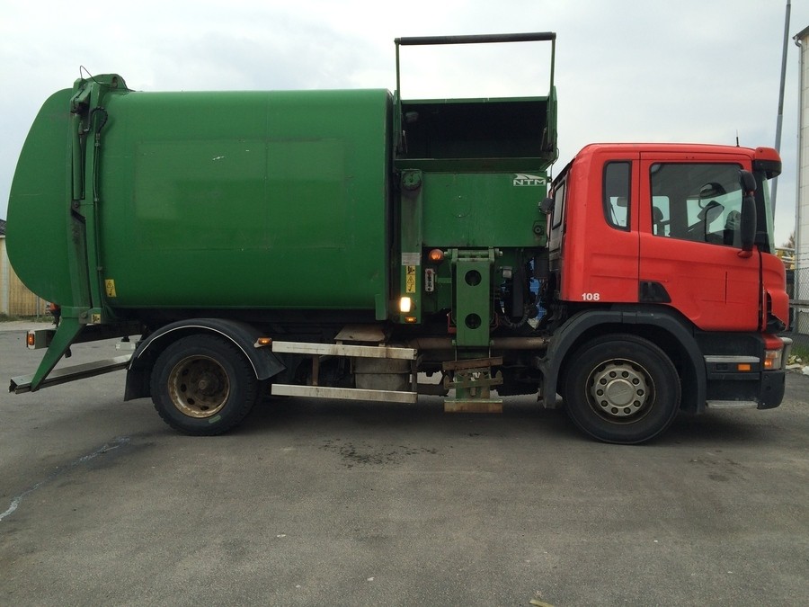 Sidlastare Sopbil Avfallsbil NTM aggregat