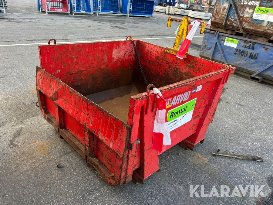 Materialbask Starke Arvid kedjetömmande 1500 kg 1000 liter