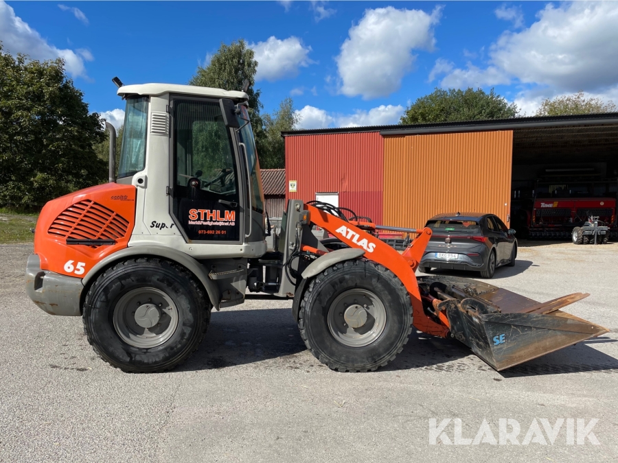 Hjullastare Atlas 65 med tillbehör