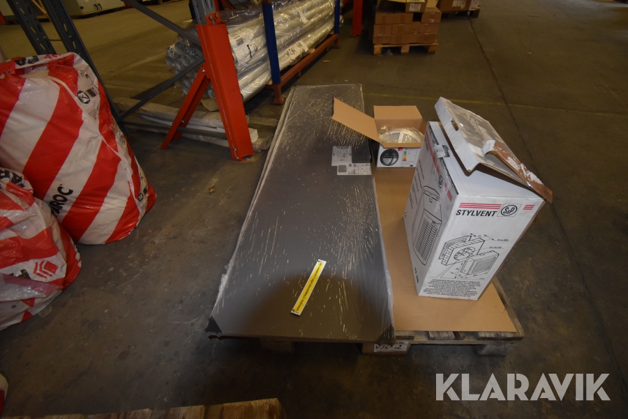 Ventilationsaggregat belysningsarmaturer mm. Sylvent / Tanto / Ensto LED