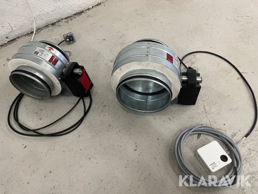 Brand/ brandgasspjäll Hagab Seha-m2 160mm & 200mm spjäll