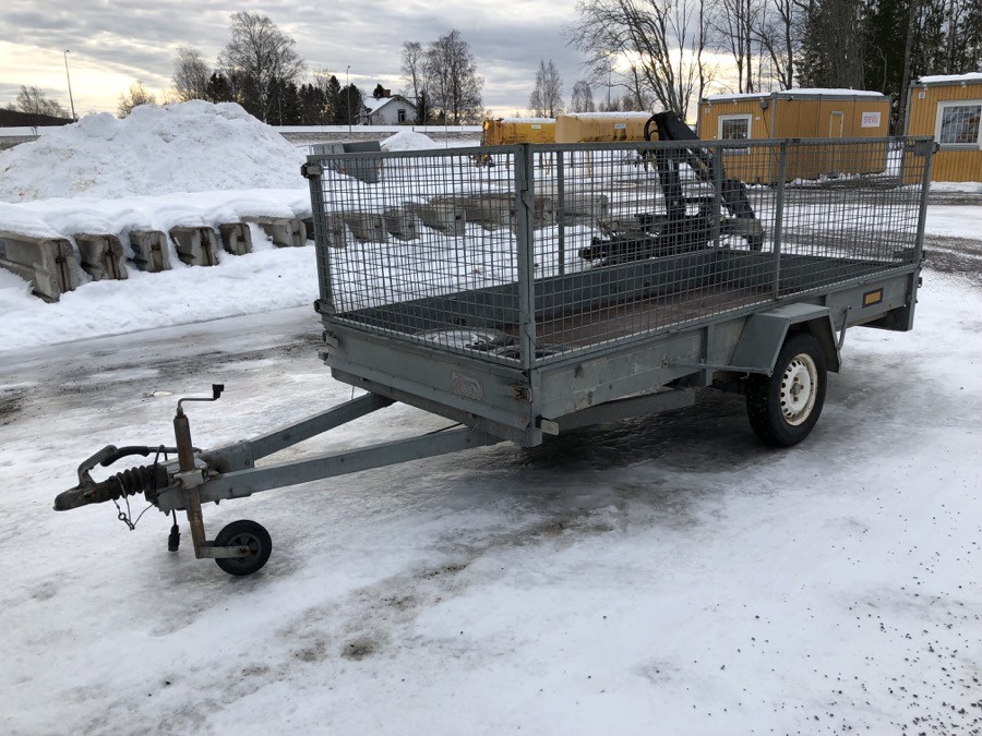 Bilsläpvagn Tiab 5375 med gallerkorg