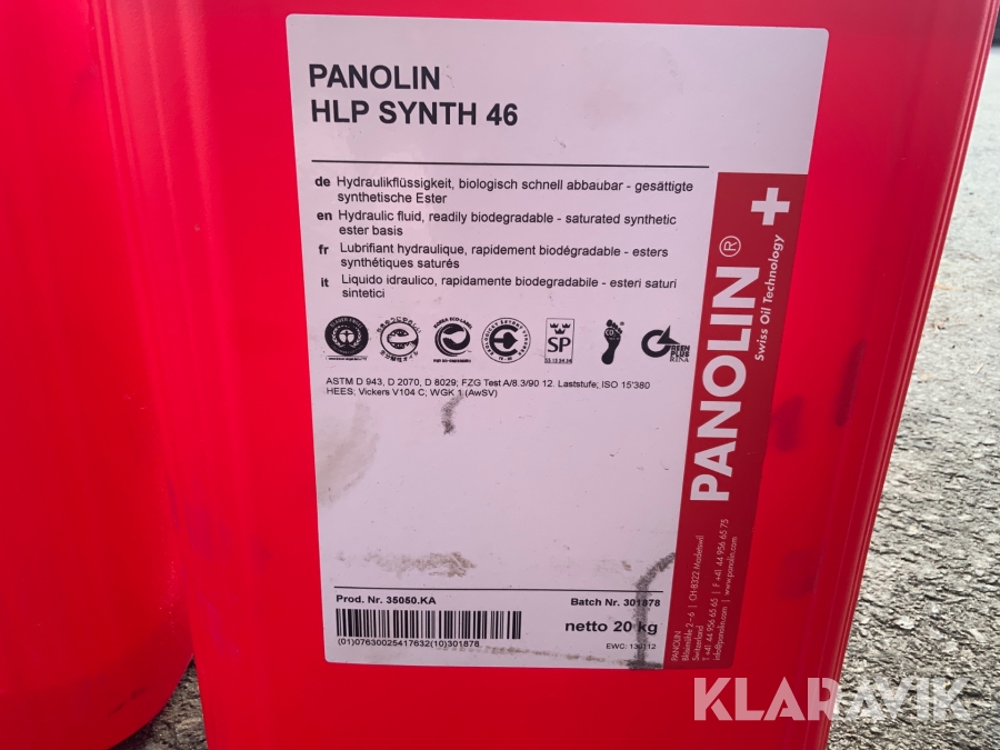 Panolin HLP SYNTH46, Värnamo, Klaravik auktioner