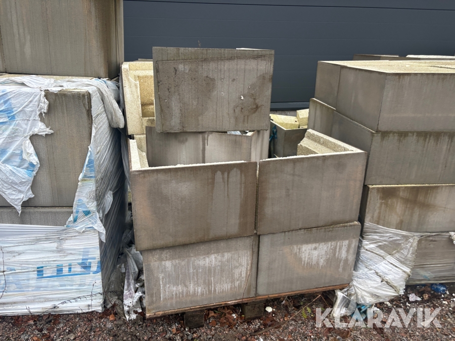 Sockelelement/Hörnblock+raka Finja 400 16 st 4 st raka