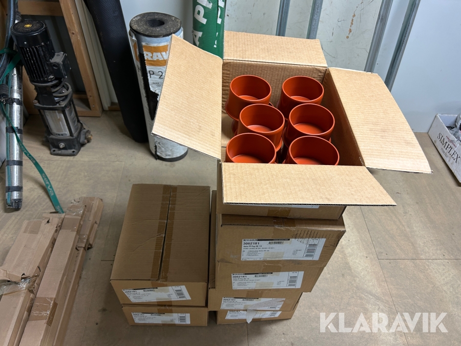 Lock till 110 mm rör Wavin Wafix PP Plug RD 110 7 lådor