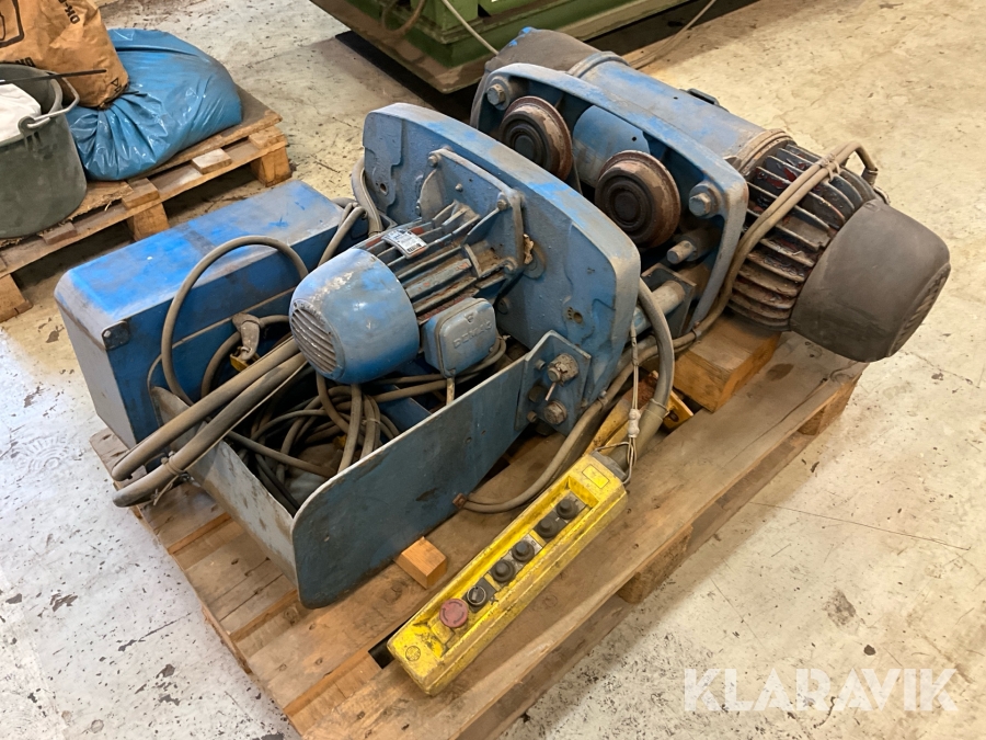 Telfer Demag P10, 4-strängig med åkvagn