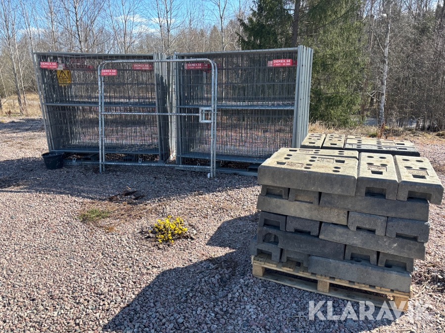 Byggstaket Demex med grindar