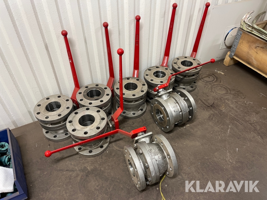 Kulventiler rostfria JC DN-80 PN40