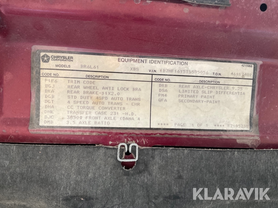 Pickup Dodge RAM 1500