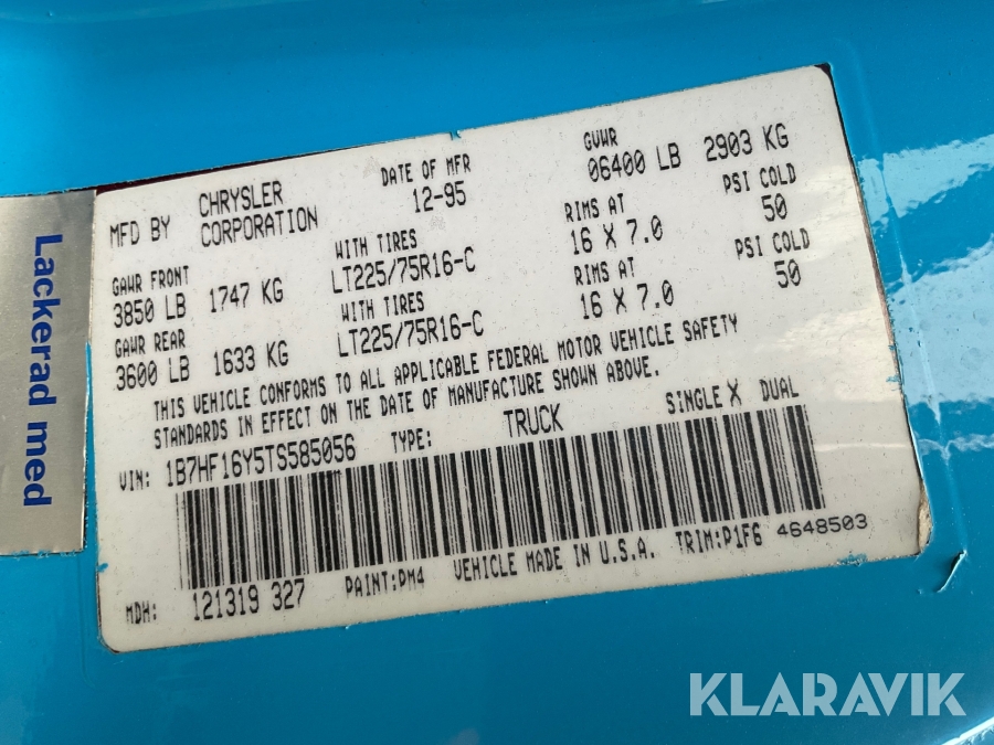 Pickup Dodge RAM 1500