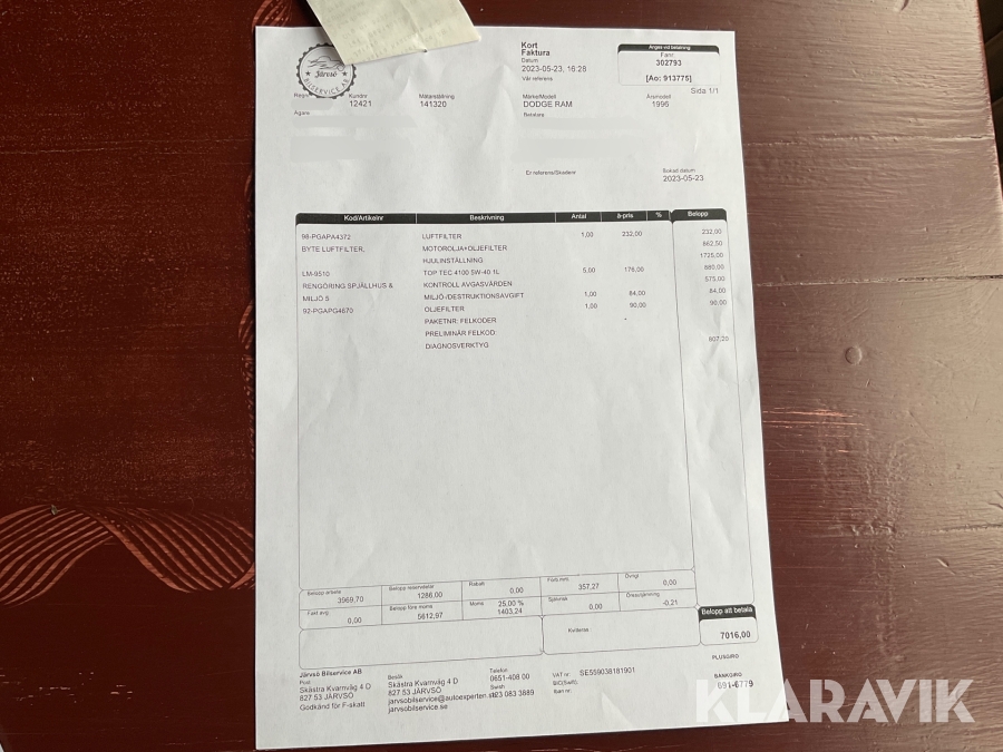 Pickup Dodge RAM 1500