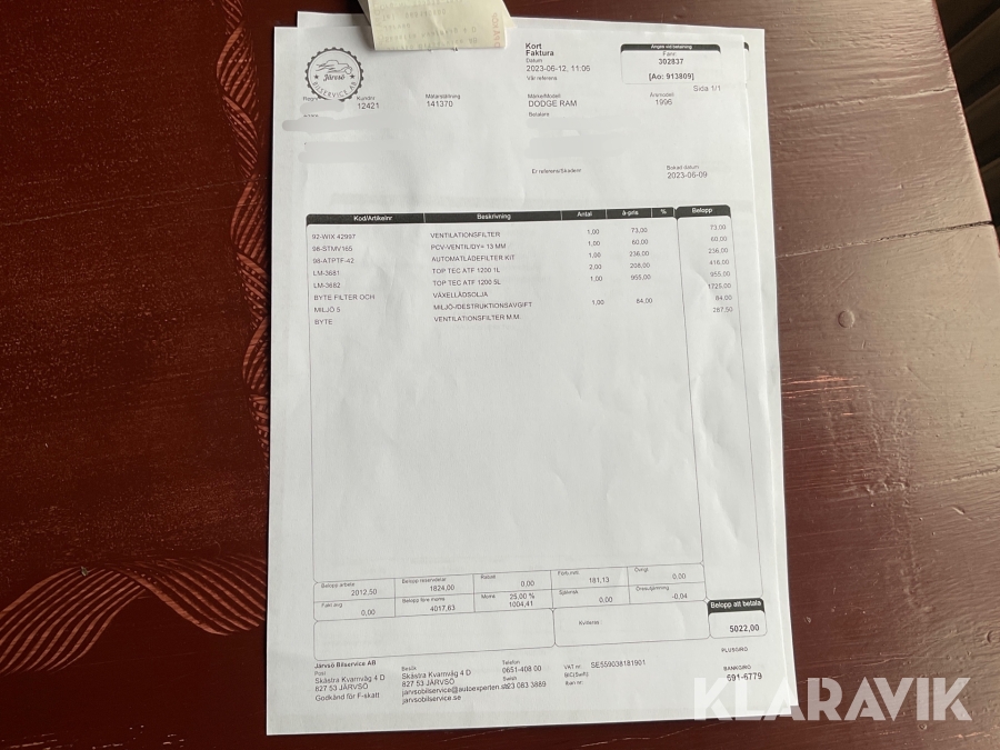 Pickup Dodge RAM 1500