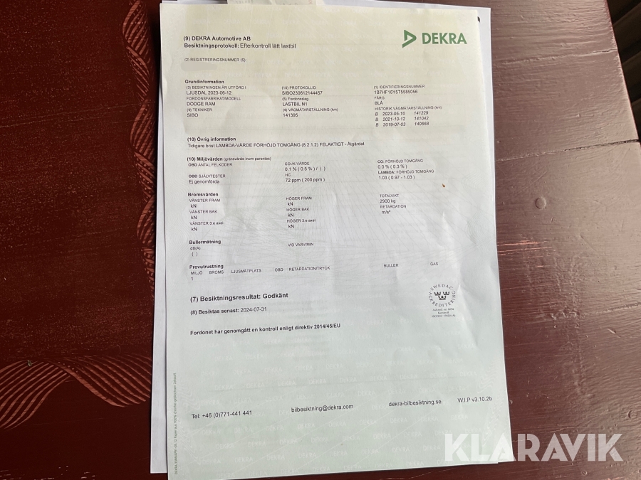 Pickup Dodge RAM 1500