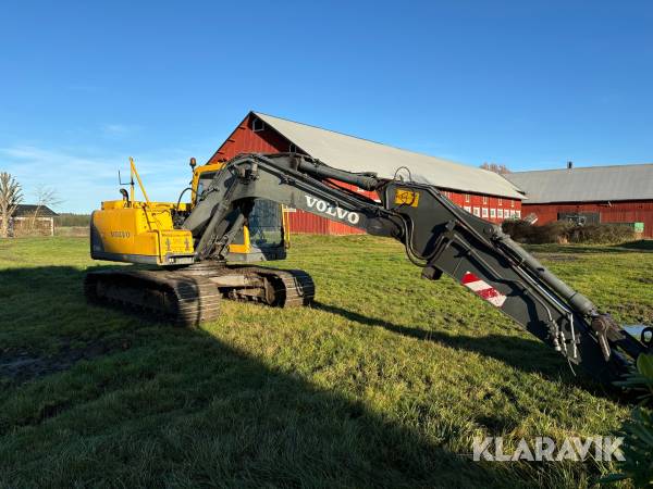 Grävmaskin Volvo EC140B LC inklusive Tiltrotator och skopor