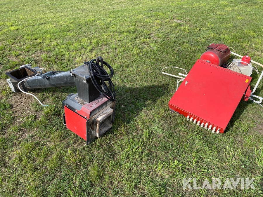 Flisbrännare med styrenhet och brandlarm Gotfire 25kW