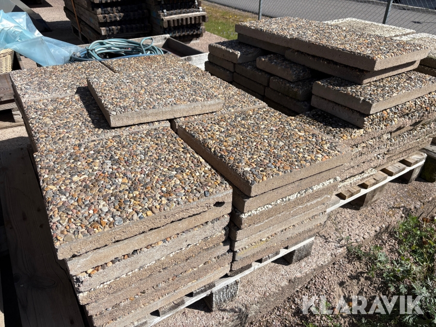 Sjöstensplattor 40x40x5cm 2st pall