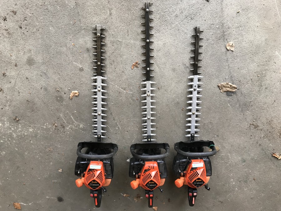 3 st Häcksaxar bensindrivna
