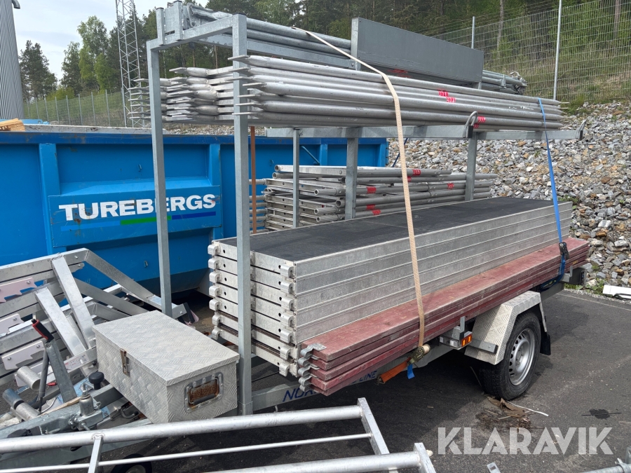 Ställningstrailer Nordic Car Trailer 1300