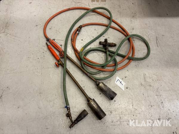 Gasolbrännare med slang