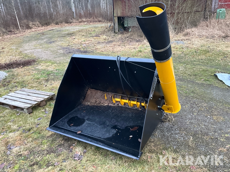 Foderskopa Grutech GTH-LZS-200 Trima/SMS, 1,6 m, med skruv