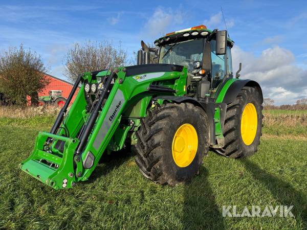 Traktor John Deere 6250R med frontlastare