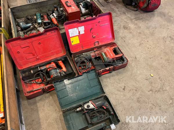 Parti med handmsskiner Hilti, Metabo