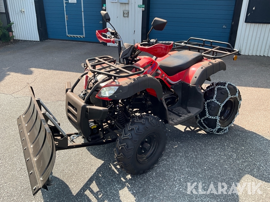 Fyrhjuling ATV Bashan Bas Bs200au-11b, 2018 med plog, vinsch och snökedjor
