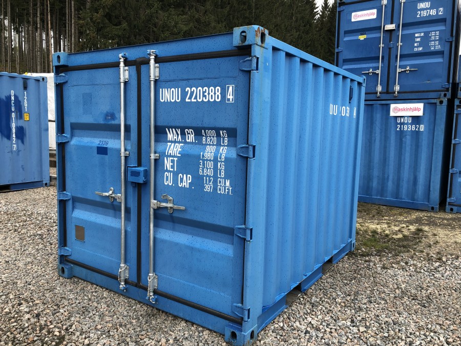 9 fots förrådscontainer