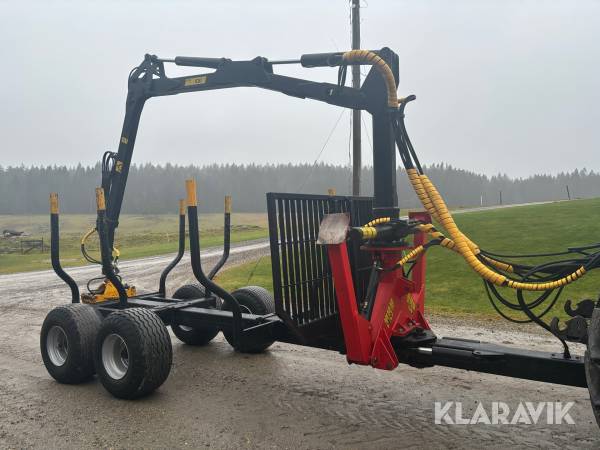 Skogsvagn Palmse 9 ton med KTS 630 kran