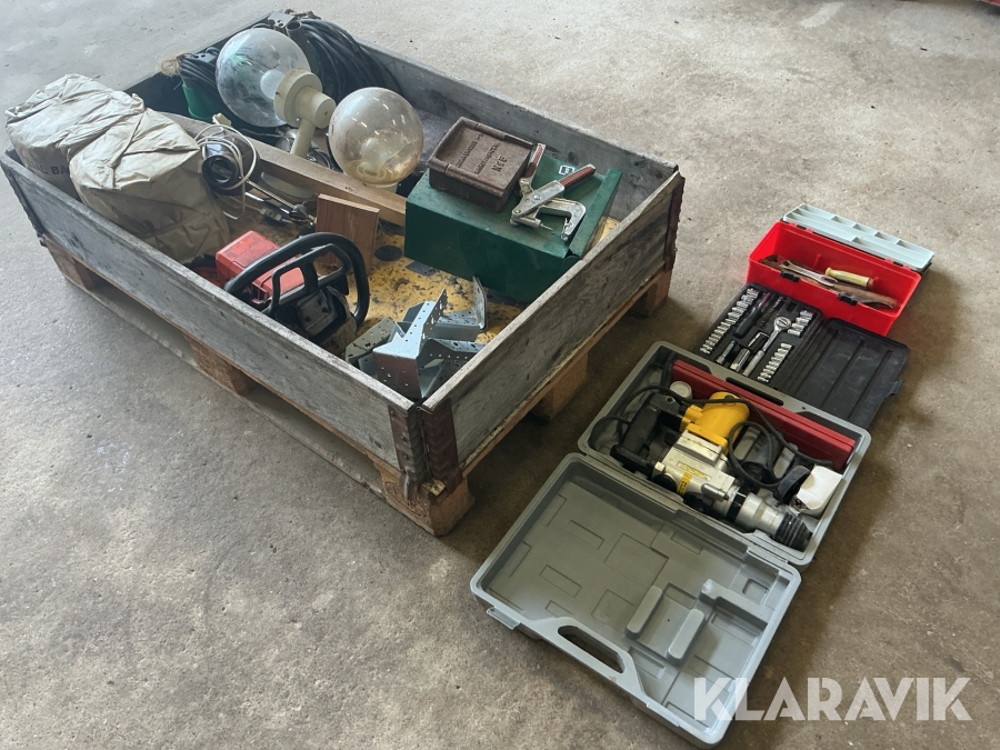 Parti med verktygsutrustning