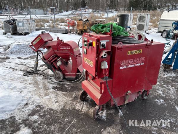 Blästermaskin med dammsugare Scanmaskin Weldblast