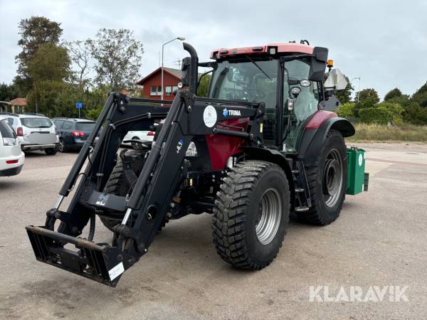 Traktor Case IH Maxxum 130 CVX med slaghack & frontlastare