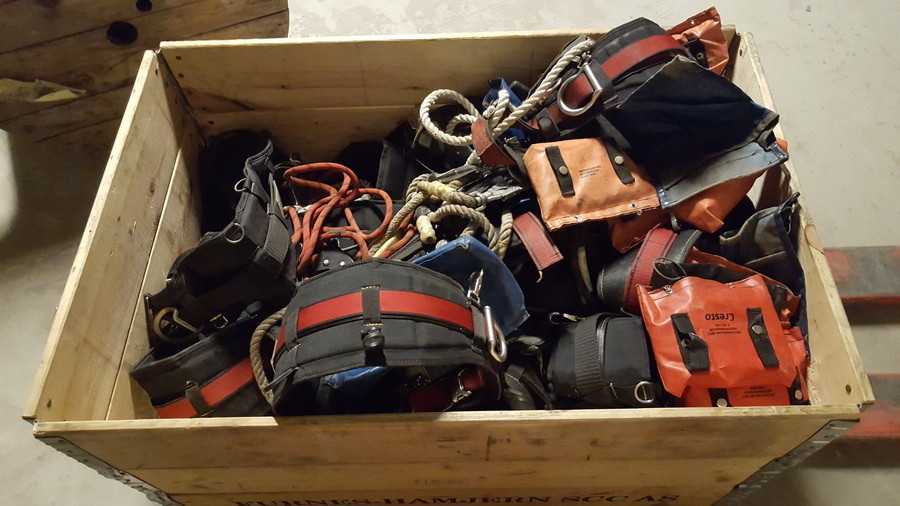 1 pall m Säkerhetsbälten för stolpklättring