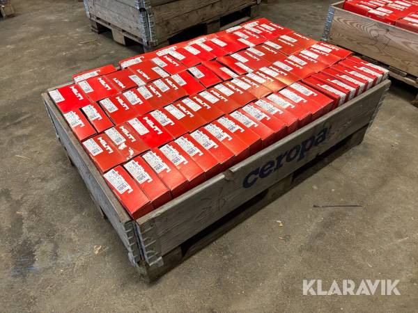 Pall med diverse fästelement Hilti